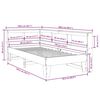 vidaXL Letto Libreria senza Materasso Marrone Cera 90x190 cm in Pino