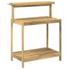 vidaXL Banco da Giardinaggio Esterno 86,5 x 48,5 x 106 cm Bianco