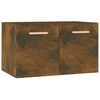 vidaXL Mobile a Parete Rovere Fumo 60x36,5x35 cm in Legno Multistrato