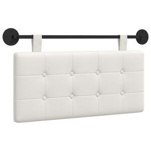 vidaXL Testata appesa Bianco 100 x 55 x 5 cm Pelle Sintetica