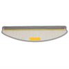 vidaXL Tappetini per scale 10 pz 65x21x4 cm Grigio Semicircolari Grandi
