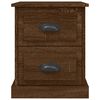 vidaXL Comodini 2 pz Rovere Marrone 39x39x47,5 cm in Legno Multistrato