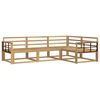 vidaXL Set di divani da esterno 4 pcs Bianco 247,5 x 168,5 x 73 cm
