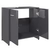 vidaXL Mobile da Bagno Grigio Lucido 60x33x61 cm in Legno Multistrato