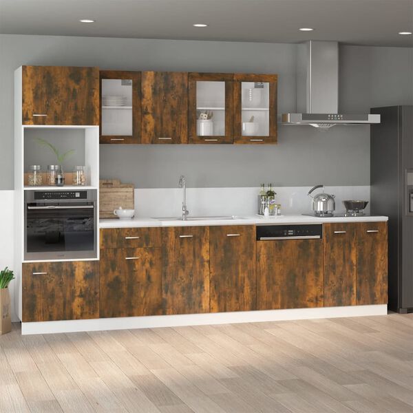 vidaXL Mobiletto “Lyon” Rovere Fumo 60x46x81,5 cm