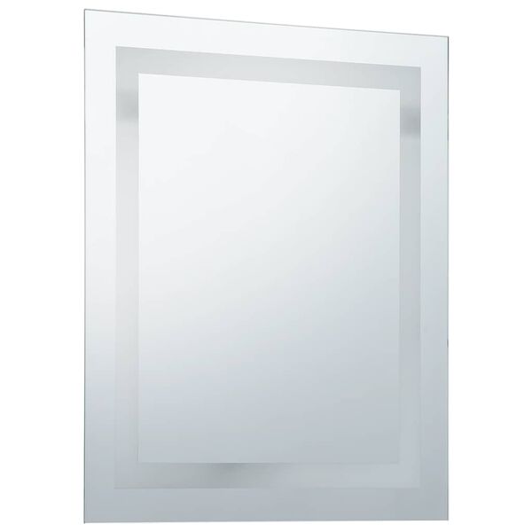 vidaXL Specchio LED da Bagno con Sensore Tattile 60x80 cm
