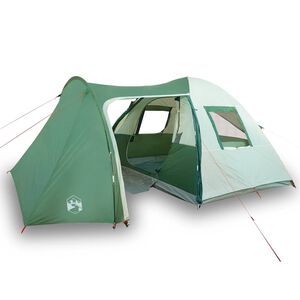 vidaXL Tenda da Campeggio a Cupola per 6 Persone Verde Impermeabile
