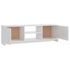 vidaXL Mobile Porta TV Bianco Lucido 120x30x37,5 cm Legno Multistrato