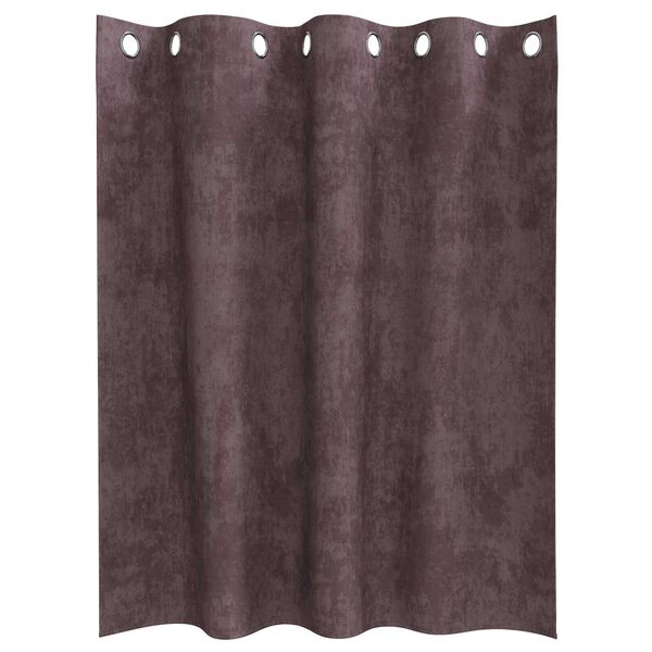 vidaXL Tende in Velluto con tende 2 pcs Marrone 140 x 140 cm Velluto