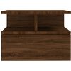 vidaXL Comodino Pensile Rovere Marrone 40x31x27cm in Legno Multistrato