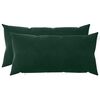 vidaXL Cuscino con cuscino HEERLEN 2 pz Verde Scuro Velluto