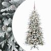 vidaXL Albero di Natale Artificiale con Rami Pieghevoli 150 cm 150 LED