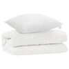 vidaXL Set di Piumoni con cuscino 2 pz Bianco Microfibra