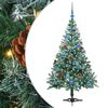 vidaXL Albero di Natale artificiale Verde 150 cm PVC e Acciaio