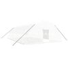 vidaXL Serra con Telaio in Acciaio Bianco 60 m&sup2; 10x6x2,85 m