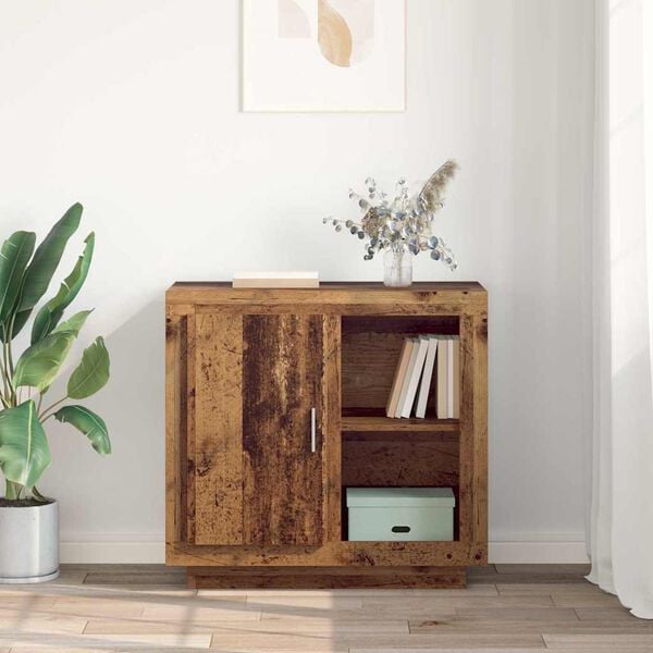 vidaXL Credenza Legno vecchio 80 x 40 x 75 cm Legno multistrato