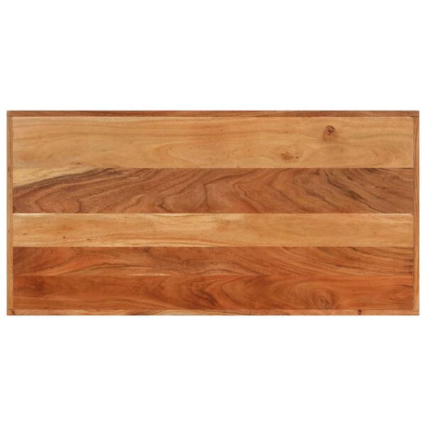 vidaXL Tavolino da Bar 110x55x107cm Legno Massello di Acacia e Ferro