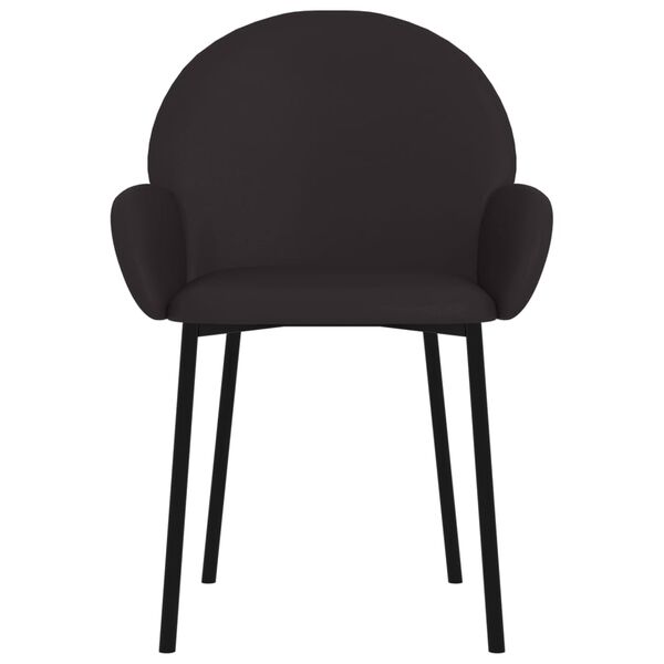 vidaXL Sedie da Pranzo 2 pz Nere in Similpelle