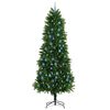 vidaXL Albero di Natale con 300 LED con supporto Verde 240 cm PE