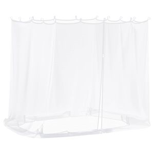 vidaXL Zanzariera per gazebo 220 mesh Bianco 2 x 2 x 2 m Poliestere