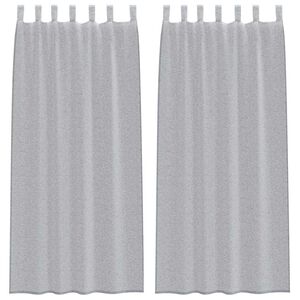 vidaXL Tenda in Velo 2 pz Grigio scuro 225 x 140 cm Poliestere