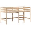 vidaXL Letto Soppalco con Scala e Tetto 90x190 cm Legno Massello Pino