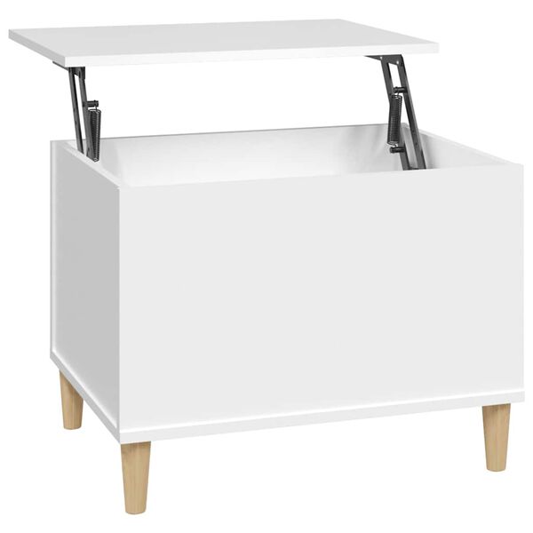 vidaXL Tavolino da Salotto Bianco 60x44,5x45 cm in Legno Multistrato
