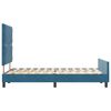 vidaXL Letto a molle con testiera Blu Scuro 120 x 190 cm Velluto