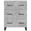 vidaXL Credenza Grigio Cemento 69,5x34x90 cm in Legno Multistrato