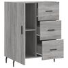 vidaXL Credenza Grigio Sonoma 69,5x34x90 cm in Legno Multistrato