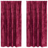 vidaXL Tende in Velluto 2 pcs Rosso vino 175 x 140 cm Velluto