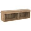 vidaXL Mobile TV da parete 100 x 30 x 30 cm Rovere artigianale