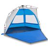 vidaXL Tenda da Spiaggia 2Persone Azzurro Rilascio Rapido Impermeabile