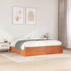 vidaXL Letto senza Materasso Marrone Cera 200x200 cm in Legno di Pino