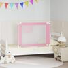 vidaXL Sponda Letto di Sicurezza per Bambini Rosa 100x25cm in Tessuto