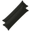 vidaXL Cuscino con cuscino HOUTEN 2 pz Nero Poliestere