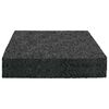 vidaXL Pad per patio in granuli di gomma Nero 9 x 9 x 2 cm Gomma