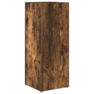 vidaXL Supporto per Ombrellone Rovere fum&eacute; 25 x 24,5 x 64 cm