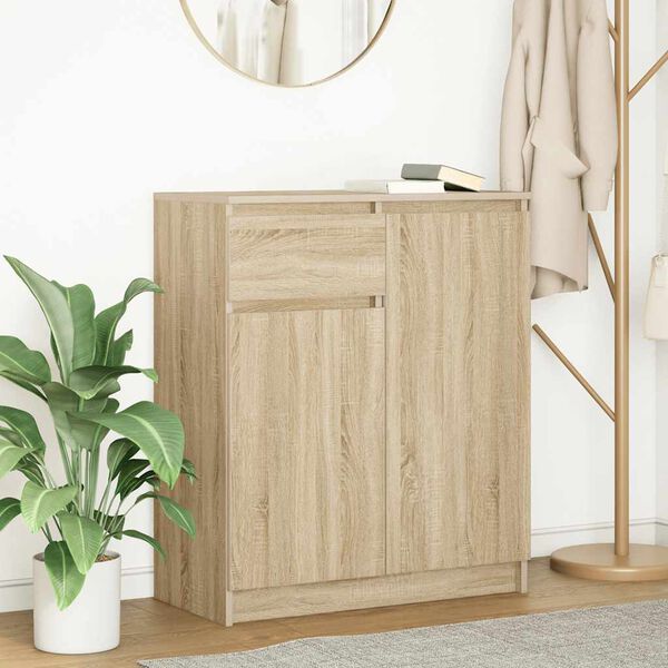 vidaXL Credenza con Cassetto Rovere Sonoma 71x35x84 cm in Truciolato