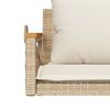 vidaXL Panchina a Dondolo con Cuscini Beige 109x62x40 cm in Polyrattan