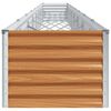 vidaXL Letto rialzato da giardino 775 x 50 x 36 cm Acciaio zincato