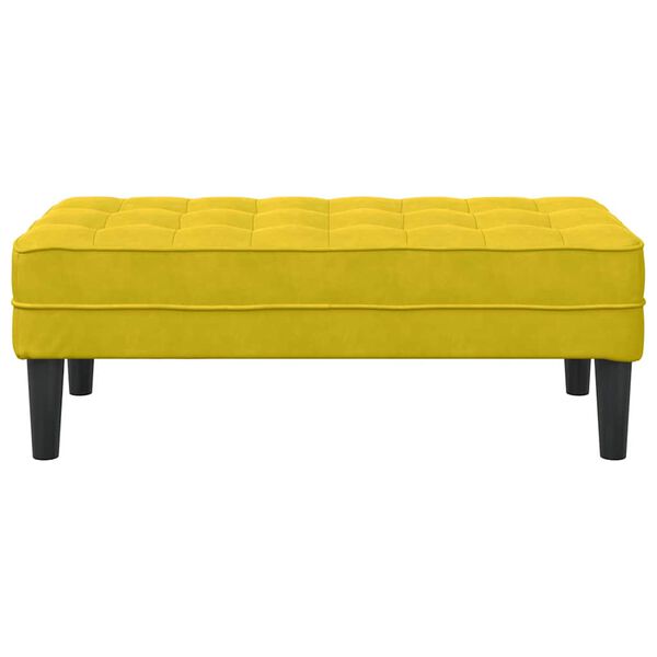 vidaXL panchina Giallo 113 x 57 x 39 cm Velluto