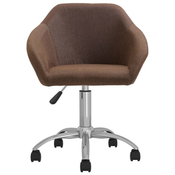 vidaXL Sedie da Pranzo Girevoli 6 pz Marroni in Tessuto