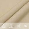 vidaXL Parasole a Vela Oxford Rettangolare 2x3,5 m Beige