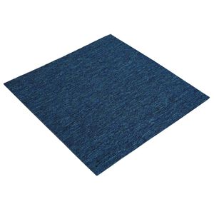 vidaXL Piastrella per Tappeto Blu 50 x 50 cm 20 pz PP e Bitume
