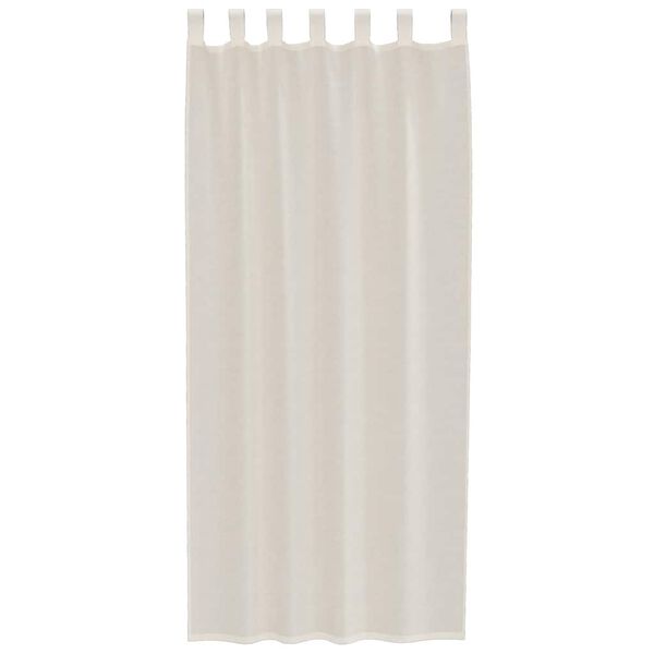 vidaXL Tende in Voile con Linguetta 2 pz Crema