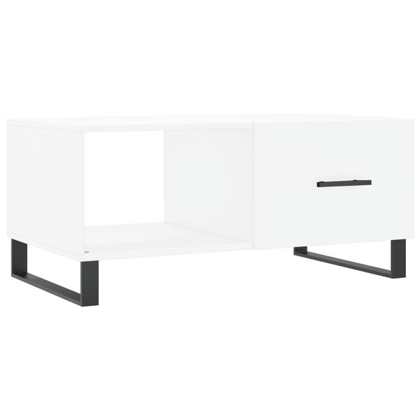 vidaXL Tavolino da Salotto Bianco 90x50x40 cm in Legno Multistrato
