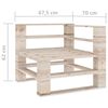 vidaXL Set Divani da Giardino su Pallet 7 pz in Legno di Pino