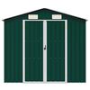 vidaXL Capanno da Giardino Verde 205x129x183 cm in Acciaio Zincato