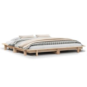 vidaXL Letto senza Materasso 160x200 cm in Legno Massello di Pino